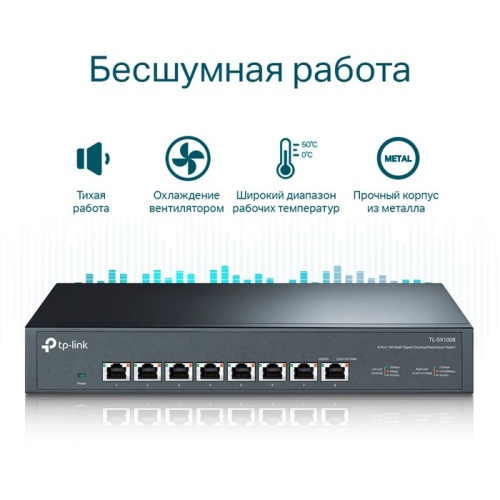 Коммутатор неуправляемый TP-Link TL-SX1008 фото 4