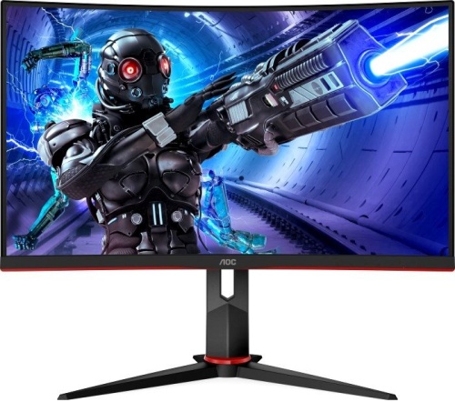 Монитор AOC C32G2ZE Gaming черный / красный фото 2