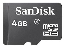 Карта памяти Micro SDHC SanDisk 4ГБ Mobile SDSDQM-004G-B35