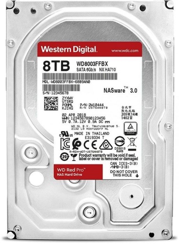 Жесткий диск SATA HDD Western Digital 8000Gb Red PRO WD8003FFBX