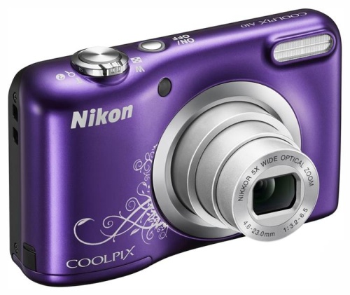 Цифровой фотоаппарат Nikon CoolPix A10 фиолетовый/рисунок VNA983E1 фото 2