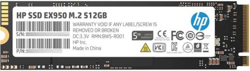 Накопитель SSD M.2 Hewlett Packard 512GB EX950 5MS22AA