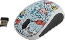 Беспроводная мышь Logitech Wireless Mouse M238 Doodle Collection BAE-BEE BLUE 910-005055