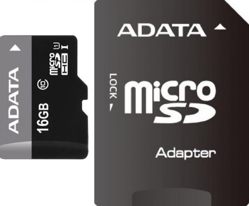 Карта памяти Micro SDHC A-Data 16GB AUSDH16GUICL10-RA1