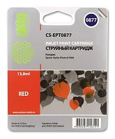 Картридж струйный совместимый Cactus CS-EPT0877 красный