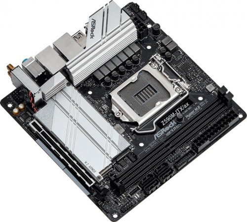 Мат. плата Socket1200 ASRock Z590M-ITX/AX фото 2