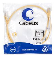 Патчкорд UTP Cabeus PC-UTP-RJ45-Cat.6-1m-YL
