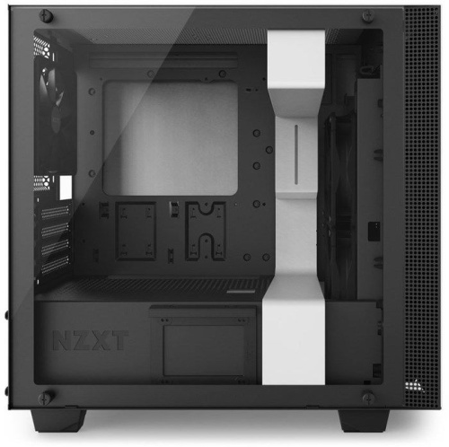 Корпус Minitower NZXT CA-H400W-WB H400i SMART MATTE WHITE/BLACK фото 5