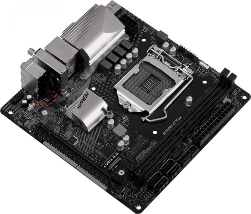 Мат. плата Socket1200 ASRock B460M-ITX/AC фото 2