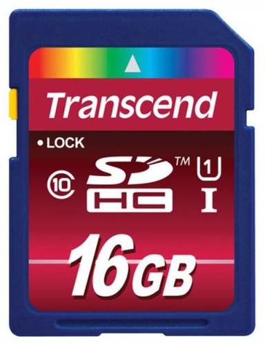Карта памяти SDHC Transcend 16ГБ TS16GSDHC10U1