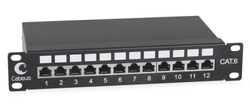 Патч-панель Cabeus PL-12-Cat.6 10