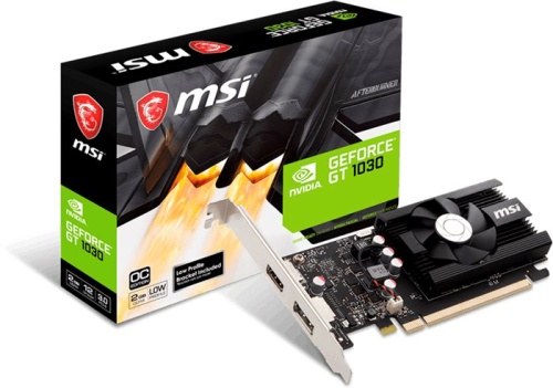 Видеокарта PCI-E MSI 2Gb (GT 1030 2GD4 LP OC) RTL фото 4