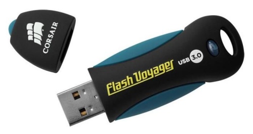 Накопитель USB flash Corsair 32Gb Voyager CMFVY3A-32GB CMFVY3A-32GB черный/синий фото 2