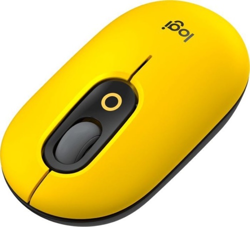 Беспроводная мышь Logitech POP Mouse with emoji желтый/черный 910-006546 фото 3