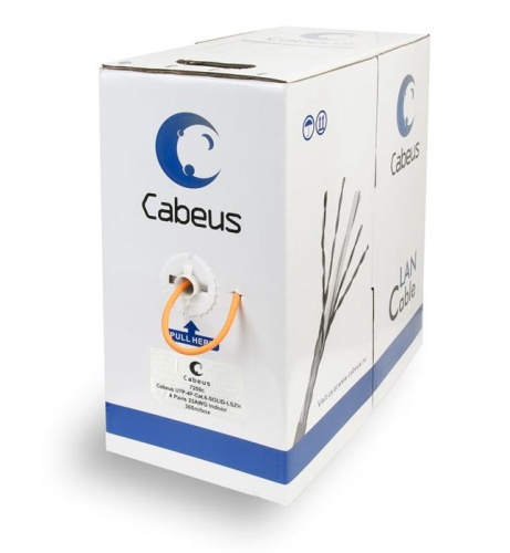 Кабель UTP Cabeus UTP-4P-Cat.6-SOLID-LSZH Кабель UTP Cabeus UTP-4P-Cat.6-SOLID-LSZH