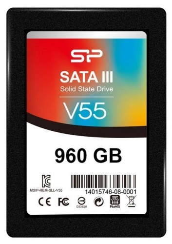 Накопитель SSD SATA 2.5 Silicon Power 960GB V55 SP960GBSS3V55S25 Накопитель SSD SATA 2.5 Silicon Power 960GB V55 SP960GBSS3V55S25