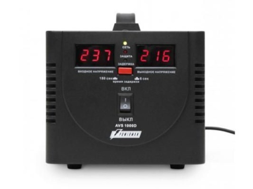 Стабилизатор напряжения Powerman 1000VA AVS-D Voltage Regulator AVS-1000DBLACK фото 2