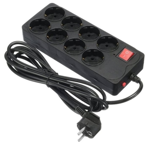 Фильтр электропитания Buro 800SH-3-B 3м (8 розеток) черный Фильтр электропитания Buro 800SH-3-B 3м (8 розеток) черный