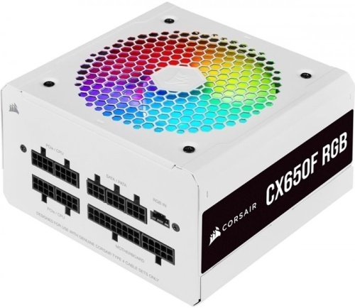 Блок питания Corsair 650W CX650F RGB White (CP-9020226-EU) фото 3