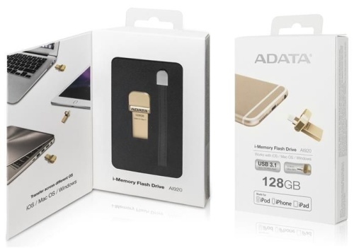 Накопитель USB flash A-DATA 128GB A-DATA i-Memory AI920 AAI920-128G-CGD фото 6