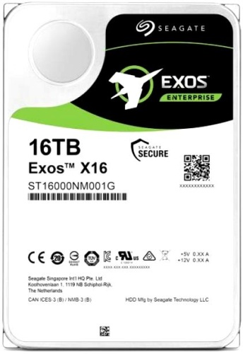 Жесткий диск SATA HDD Seagate 16TB Exos X16 ST16000NM002G