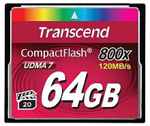 Карта памяти CF Transcend 64GB Compact Flash 800x TS64GCF800