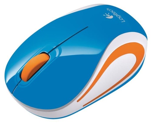 Беспроводная мышь Logitech Wireless Mini Mouse M187 Blue 910-002733 Беспроводная мышь Logitech Wireless Mini Mouse M187 Blue 910-002733