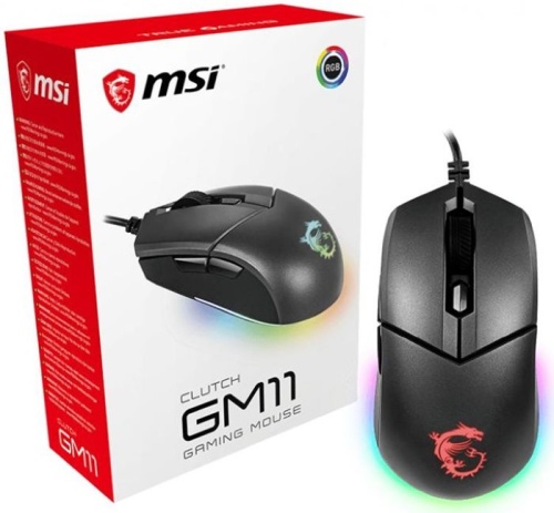 Мышь MSI Clutch GM11 черный S12-0401650-CLA фото 5