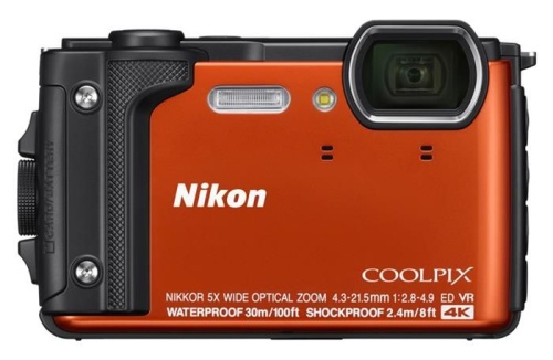 Цифровой фотоаппарат Nikon CoolPix W300 оранжевый VQA071E1 фото 2