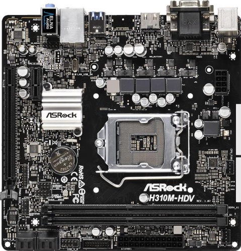 Мат. плата Socket1151v2 ASRock H310M-HDV Soc-1151v2