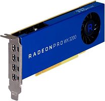 Опция для ПК Dell AMD Radeon Pro WX 3200 4 Gb, 4 x mDP Low profile 490-BFQS