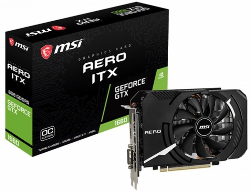 Видеокарта PCI-E MSI 6144Mb GeForce GTX 1660 AERO ITX 6G OC фото 5