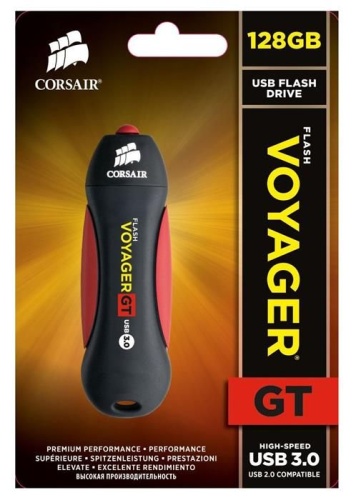 Накопитель USB flash Corsair 128Gb Voyager CMFVYGT3B-128GB черный/красный фото 4