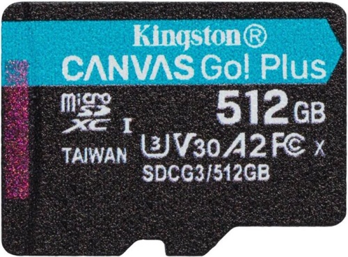 Карта памяти micro SDXC Kingston 512Gb (SDCG3/512GBSP)