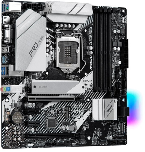 Мат. плата Socket1200 ASRock Z490M PRO4 фото 3