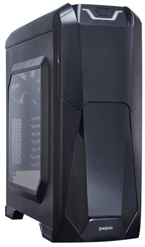 Корпус Miditower EXEGATE EVO-8201 Black-Blue light EX270566RUS фото 2