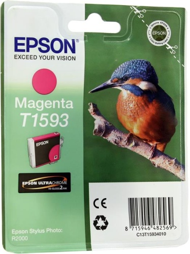 Оригинальный струйный картридж Epson T1593 (пурпурный) C13T15934010