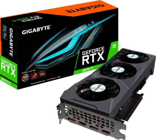 Видеокарта PCI-E GIGABYTE 8Gb GeForce RTX3070 Ti (GV-N307TEAGLE OC-8GD) RTL фото 9