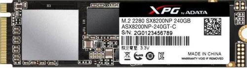 Накопитель SSD M.2 A-Data 240Gb XPG SX8200 ASX8200NP-240GT-C