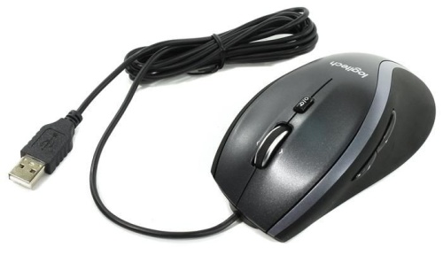 Мышь Logitech M500 черный/серебристый 910-003726 фото 3