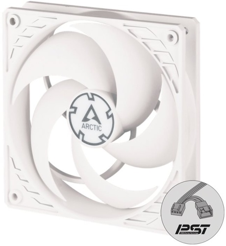 Вентилятор для корпуса Arctic Cooling P12 PWM PST (White/White)- retail (ACFAN00170A)