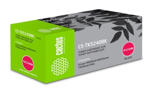 Картридж совместимый лазерный Cactus CS-TK5240BK черный