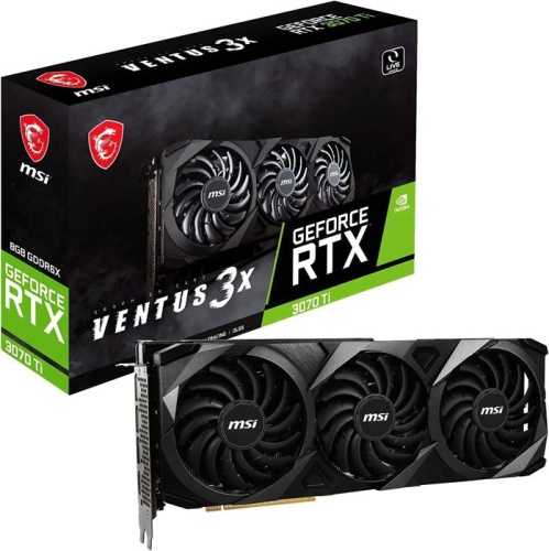 Видеокарта PCI-E MSI 8Gb GeForce RTX3070 Ti (RTX 3070 Ti VENTUS 3X 8G) RTL фото 7