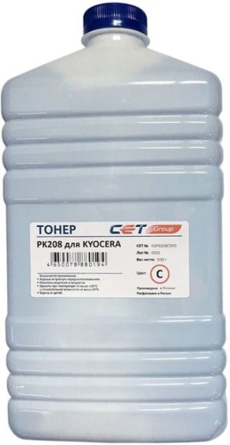 Тонер совместимый CET PK208 OSP0208C-500 голубой