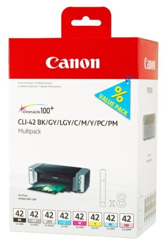 Оригинальный струйный картридж Canon CLI-42 8inks Multi Pack 6384B010