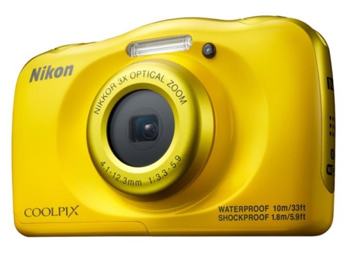 Цифровой фотоаппарат Nikon CoolPix W100 желтый VQA013K001 фото 3