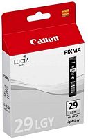 Оригинальный струйный картридж Canon PGI-29 LGY Light Gray 4872B001