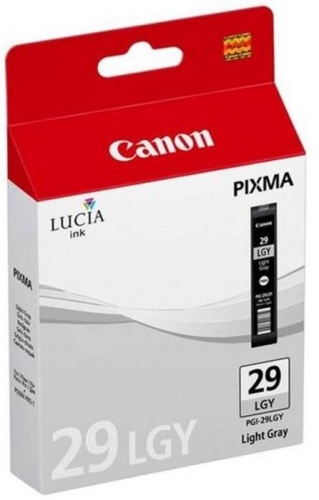 Оригинальный струйный картридж Canon PGI-29 LGY Light Gray 4872B001