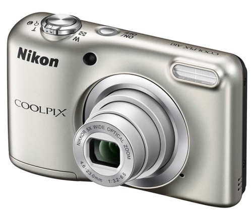 Цифровой фотоаппарат Nikon CoolPix A10 серебристый VNA980E1 фото 2