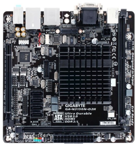 Мат. плата с CPU GIGABYTE GA-N3150N-D2H